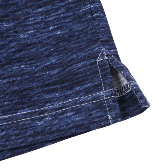 Timely Warning スラブ天竺パネルボーダー半袖ポロシャツ オフホワイト