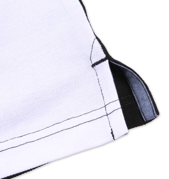 Timely Warning 鹿の子BOX切替半袖ポロシャツ ブラック