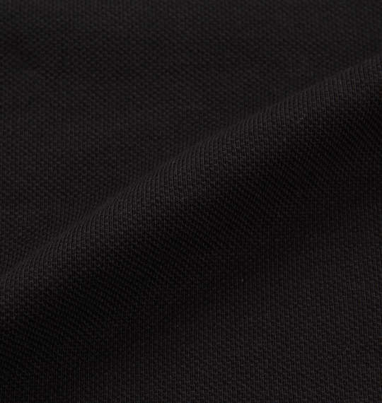 Timely Warning 鹿の子BOX切替半袖ポロシャツ ブラック