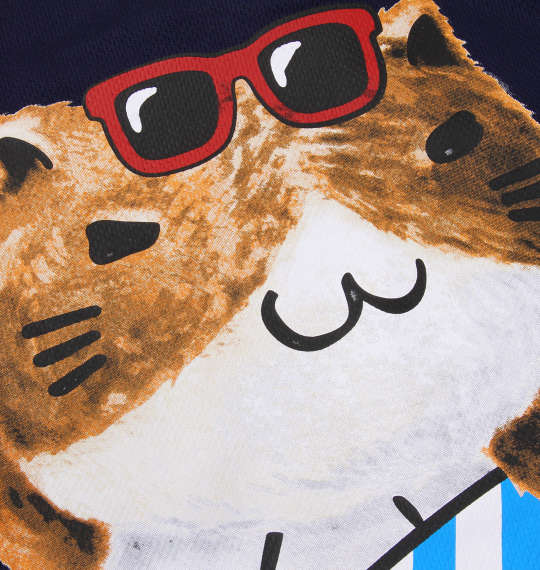 NECOBUCHI-SAN DRYメッシュ半袖Tシャツ ネイビー