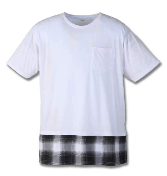 launching pad オルテガジャガードコーディガン+半袖Tシャツ ネイビー×ホワイト