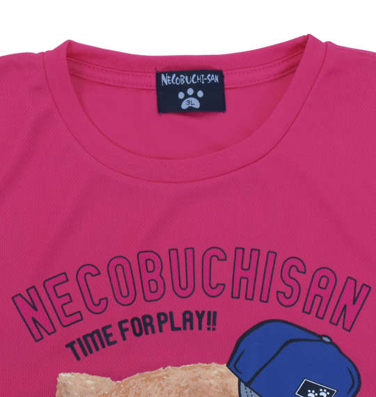 NECOBUCHI-SAN DRYメッシュ半袖Tシャツ ピンク