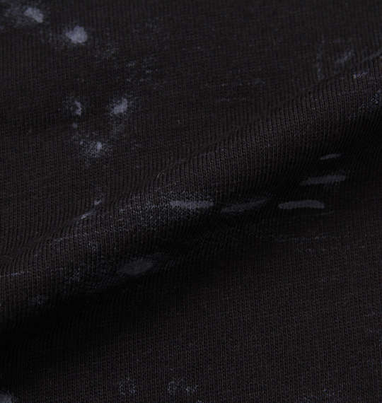 BEAUMERE ノースリーブパーカー+総柄裾ラウンド半袖Tシャツ ブラック×ブラック