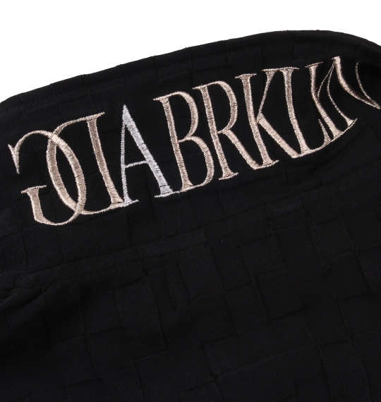 GLADIATE リンクスジャガード刺繍半袖ポロシャツ ブラック