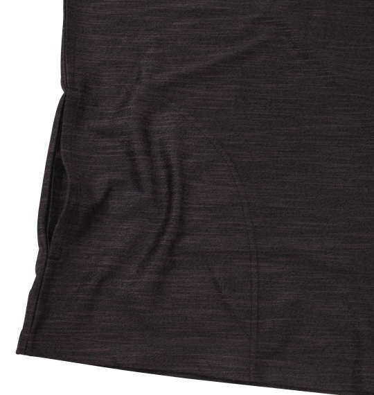 launching pad AB杢スラブミニ裏毛フルジップパーカー+半袖Tシャツ ブラック杢×ホワイト