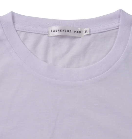 launching pad 甘編みスラブ天竺半袖フルジップパーカー+半袖Tシャツ ピンク杢×ホワイト