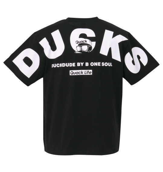b-one-soul DUCK DUDEバックアーチ半袖Tシャツ ブラック