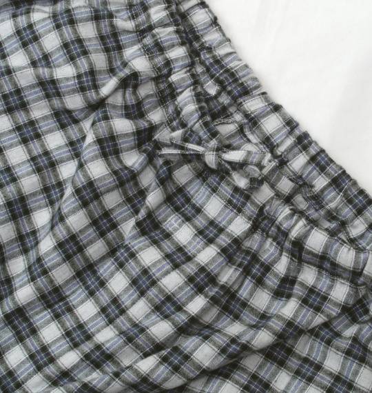 marie claire homme チェックパジャマ(長袖) パープル×グレー