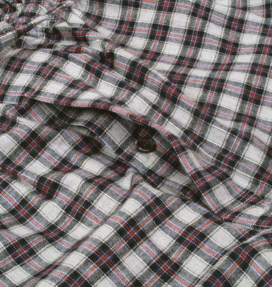 marie claire homme チェックパジャマ(長袖) レッド×グレー