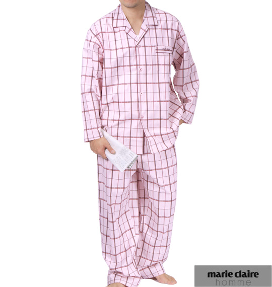 marie claire homme パジャマ(長袖) ピンク