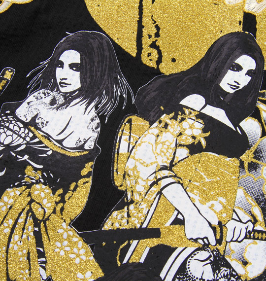 絡繰魂抜刀娘 甚平 ブラック