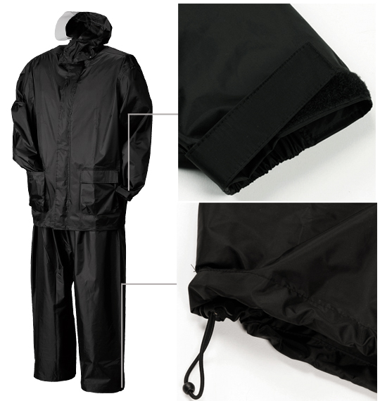 TSA レインスーツ ブラック