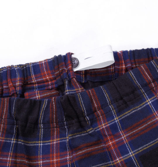 LYLE&SCOTT BLACK LABEL ツイル起毛チェック長袖パジャマ ブラック系