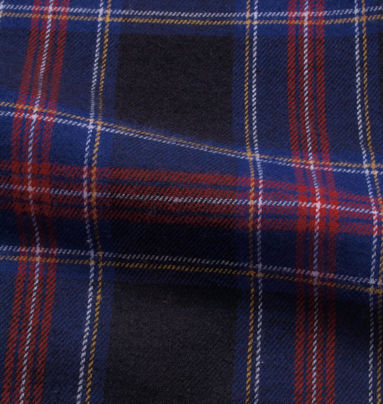 LYLE&SCOTT BLACK LABEL ツイル起毛チェック長袖パジャマ ブラック系