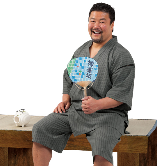  甚平 カーキ