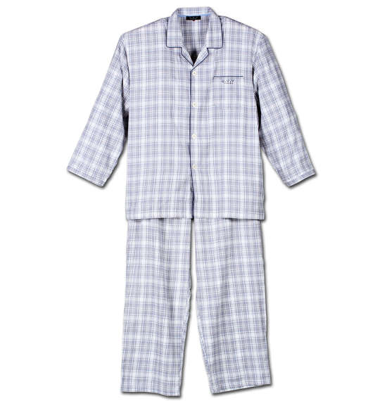 a.v.v HOMME チェック長袖パジャマ グレー系