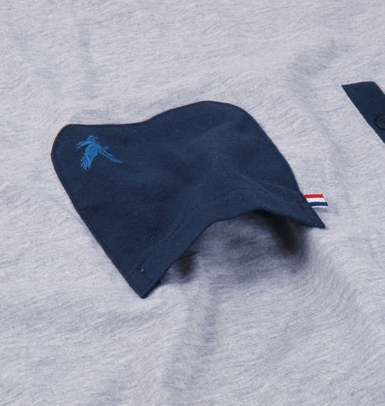 LYLE&SCOTT BLACK LABEL ヘンリー半袖Tシャツ+ハーフパンツ モクグレー×ネイビー