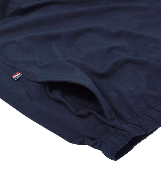 LYLE&SCOTT BLACK LABEL ヘンリー半袖Tシャツ+ハーフパンツ モクグレー×ネイビー