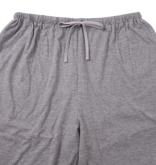marie claire homme 天竺ボーダー半袖Tシャツ+ハーフパンツ ネイビー×グレー杢