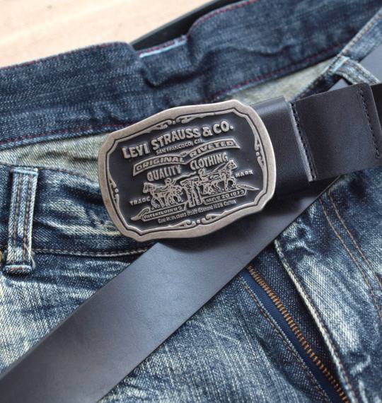 Levi's ツーホーストップベルト ブラック