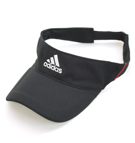 adidas サンバイザー ブラック