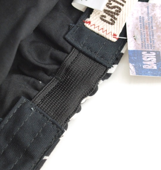  ゼブラ柄ハンチング オフホワイト×ブラック