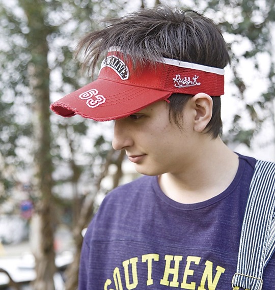 RUSS-K サンバイザー レッド