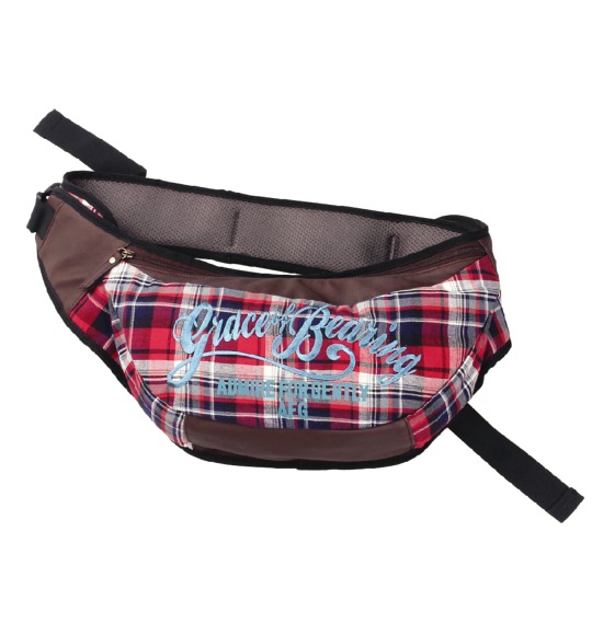  PUレザーボディショルダー レッド系