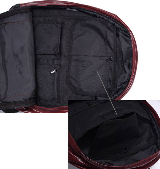 OUTDOOR PRODUCTS ネオシャイニングPUデイパック ワイン