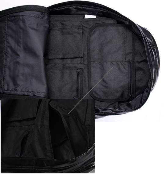 OUTDOOR PRODUCTS ネオシャイニングPUデイパック ブラック