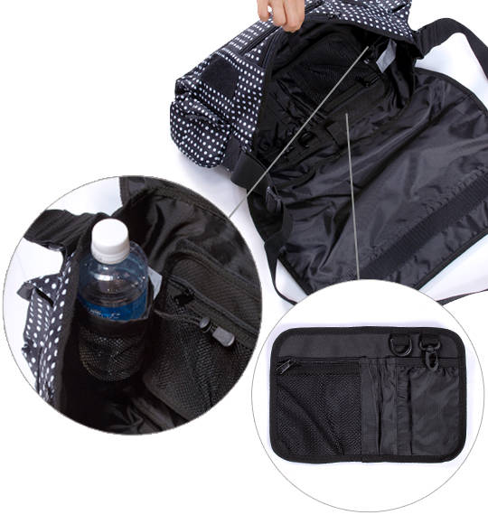 OUTDOOR PRODUCTS ドットメッセンジャーバッグ ブラック