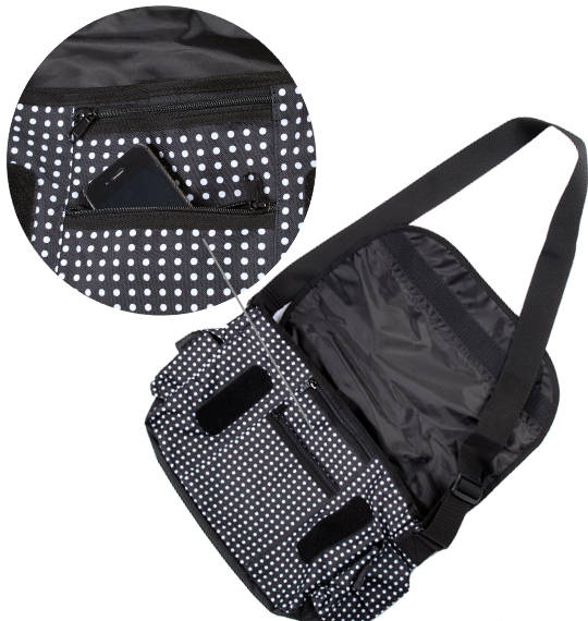OUTDOOR PRODUCTS ドットメッセンジャーバッグ ブラック