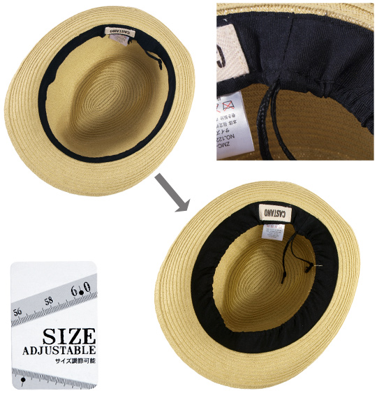  ペーパー中折れハット ベージュ