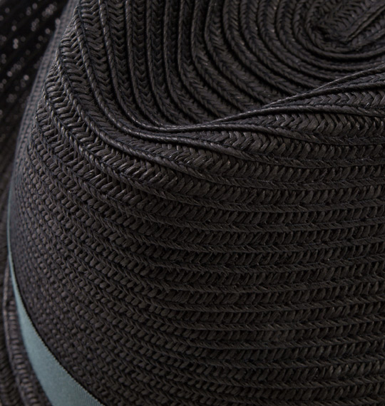  ペーパー中折れハット ブラック