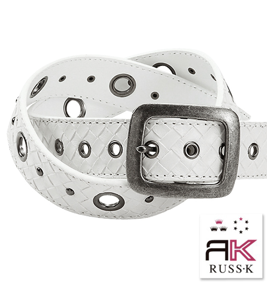 RUSS-K ハトメベルト ホワイト