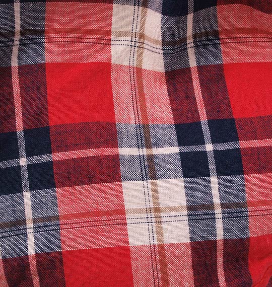 CASTANO チェックハンチング レッド系