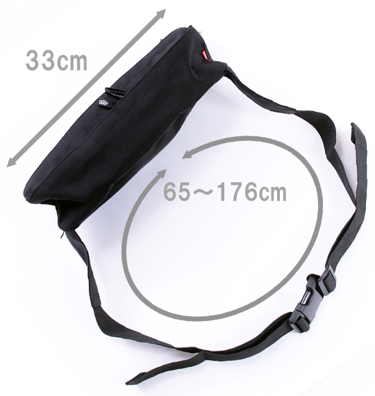 VANS ヒップバッグ レッド×ブラック