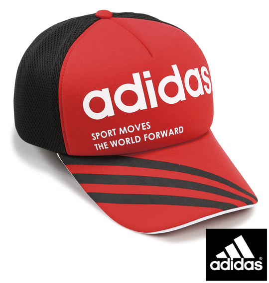 adidas メッシュキャップ レッド