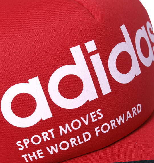 adidas メッシュキャップ レッド