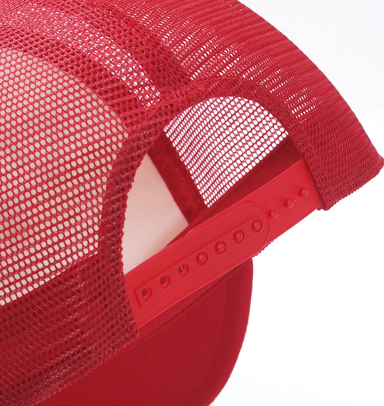 豊天 メッシュキャップ レッド×ホワイト