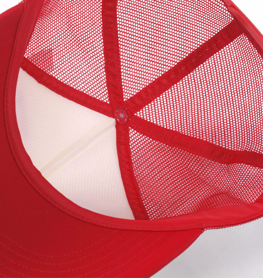 豊天 メッシュキャップ レッド×ホワイト