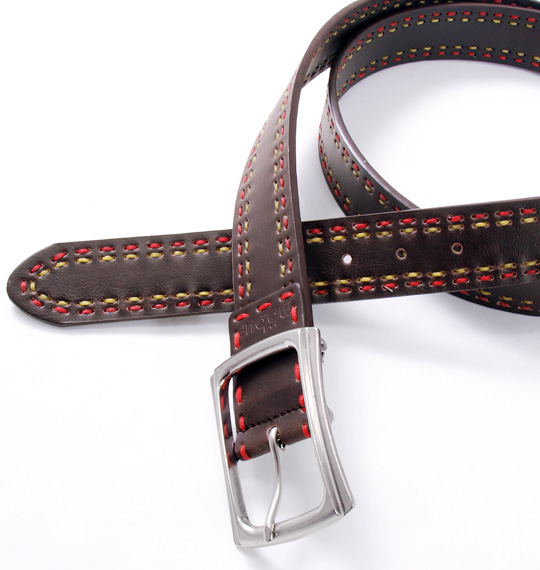 mobus ステッチベルト ブラウン