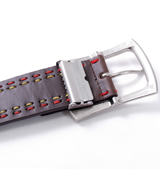 mobus ステッチベルト ブラウン