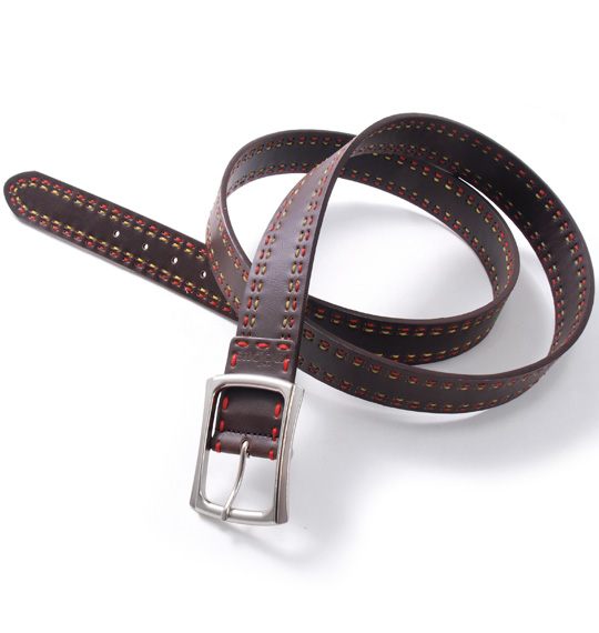 mobus ステッチベルト ブラウン