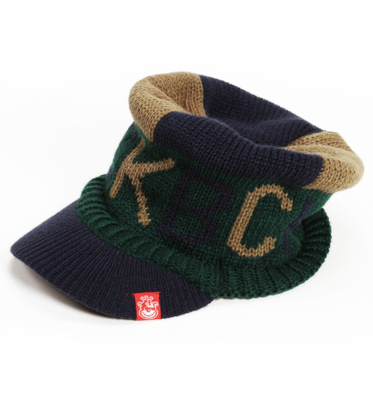 CAPKING BEAR ニットオスロキャップ ネイビー