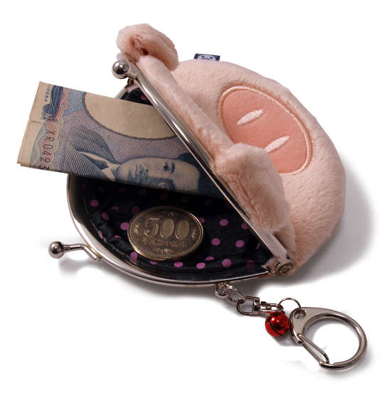 豊天 美豚がま口 ベージュ