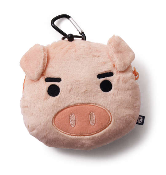 豊天 美豚フェイスパスケース ベージュ