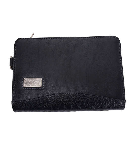 絡繰魂 トライバル龍刺繍セカンドバッグ ブラック