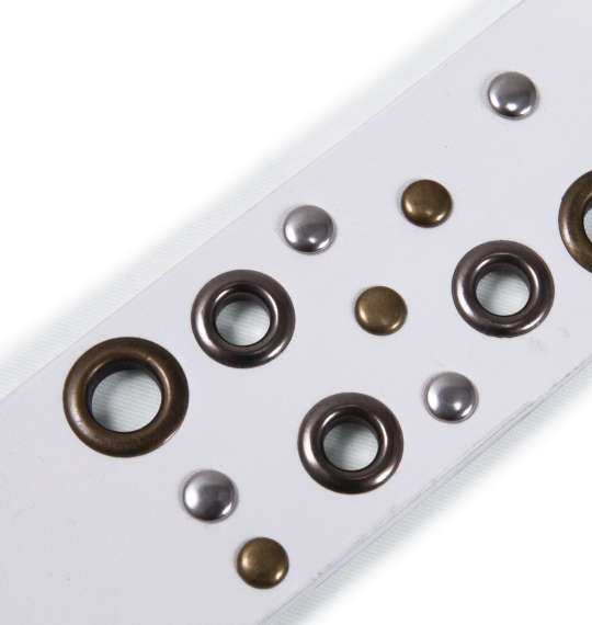  ランダムアイレットベルト ホワイト