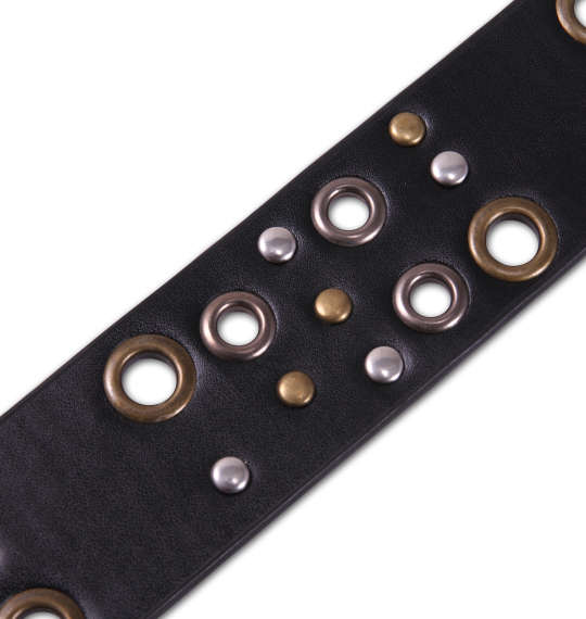  ランダムアイレットベルト ブラック